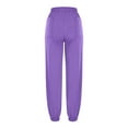 thumbnail image 6 of Homenesgenics Sweatpants for Women Wide Leg Plus Size 3XL Sweatpants Women Baggy Pull on High Waisted Joggers athleisure Warm Trouser Sweat Pants with Pocket Purple S, 6 of 6