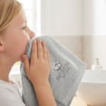 thumbnail image 6 of Unique Bargains Ultra Soft Cotton Hand Towel with Cute Embroidery Grey 1pc, 6 of 8