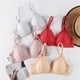 thumbnail image 4 of Sonducket Sujetador de realce para mujer, lencería agradable a la piel, sujetador de copa de tres esquinas, ropa interior transpirable, Bralette Ropa interior Rojo S/M 70/75AB, 4 of 6