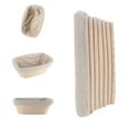 thumbnail image 3 of POINTERTECK 1PC Bread Banneton Proofing Basket  Banneton Brotform Long Bread Dough Proofing Proving Rattan Basket & Liner  12.2”*5.9”*3.1”, 3 of 5