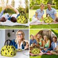thumbnail image 6 of Ninja Cat Yellow Pattern Insulated Lunch Bag,Leakproof Large Capacity Lunch Box for Work,Picnic or Travel,11.4 X 6.7 X 8.3 Inches, 6 of 6