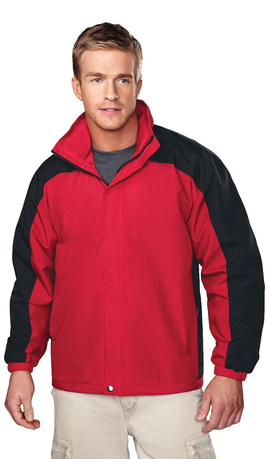 Tri-Mountain Meridian 2100 ripstop nylon jacket, 5X-Large Tall, Red ...