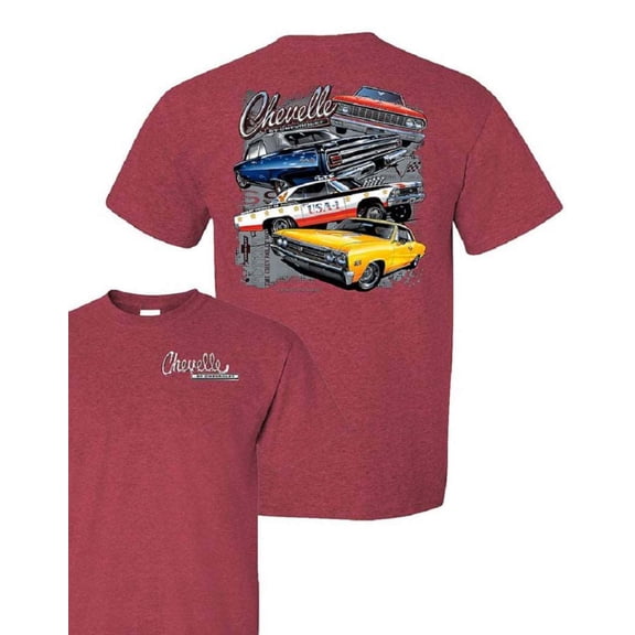 Chevy Chevelles 1964-67 Mens T shirt Licensed