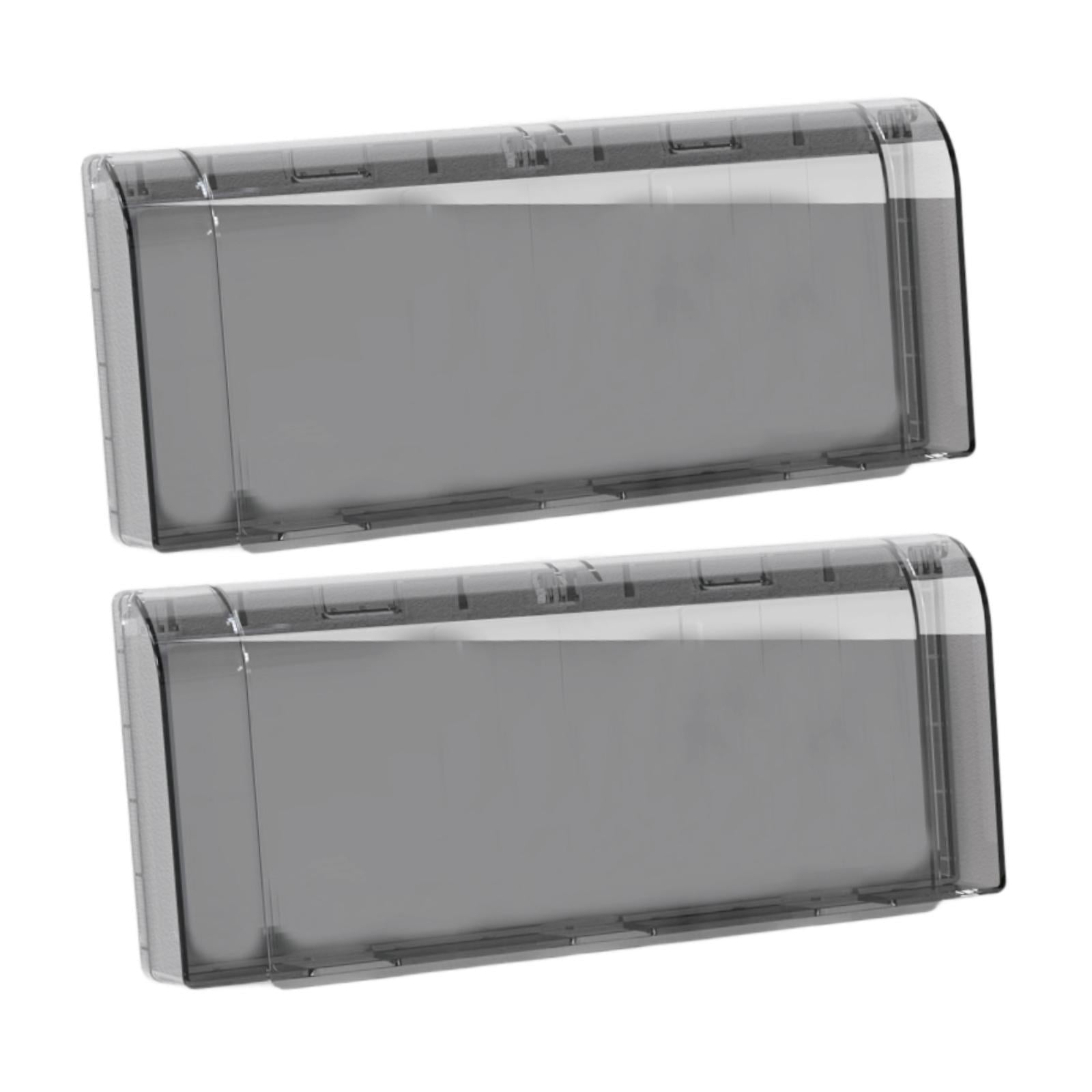 Baoblaze 2 Pieces Waterproof Outlet Covers Outdoor Socket Protector for Indoor Office Black Clear