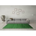 thumbnail image 3 of Ahgly Company Indoor Square Oriental Emerald Green Industrial Area Rugs, 3' Square, 3 of 4