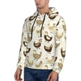 thumbnail image 3 of Sikiie Chicken Cartoon Men's Hoodie, Essentials Hoodie, Sweatshirt, Pullover Hooded Sweatshirt for Men-3X-Large, 3 of 7