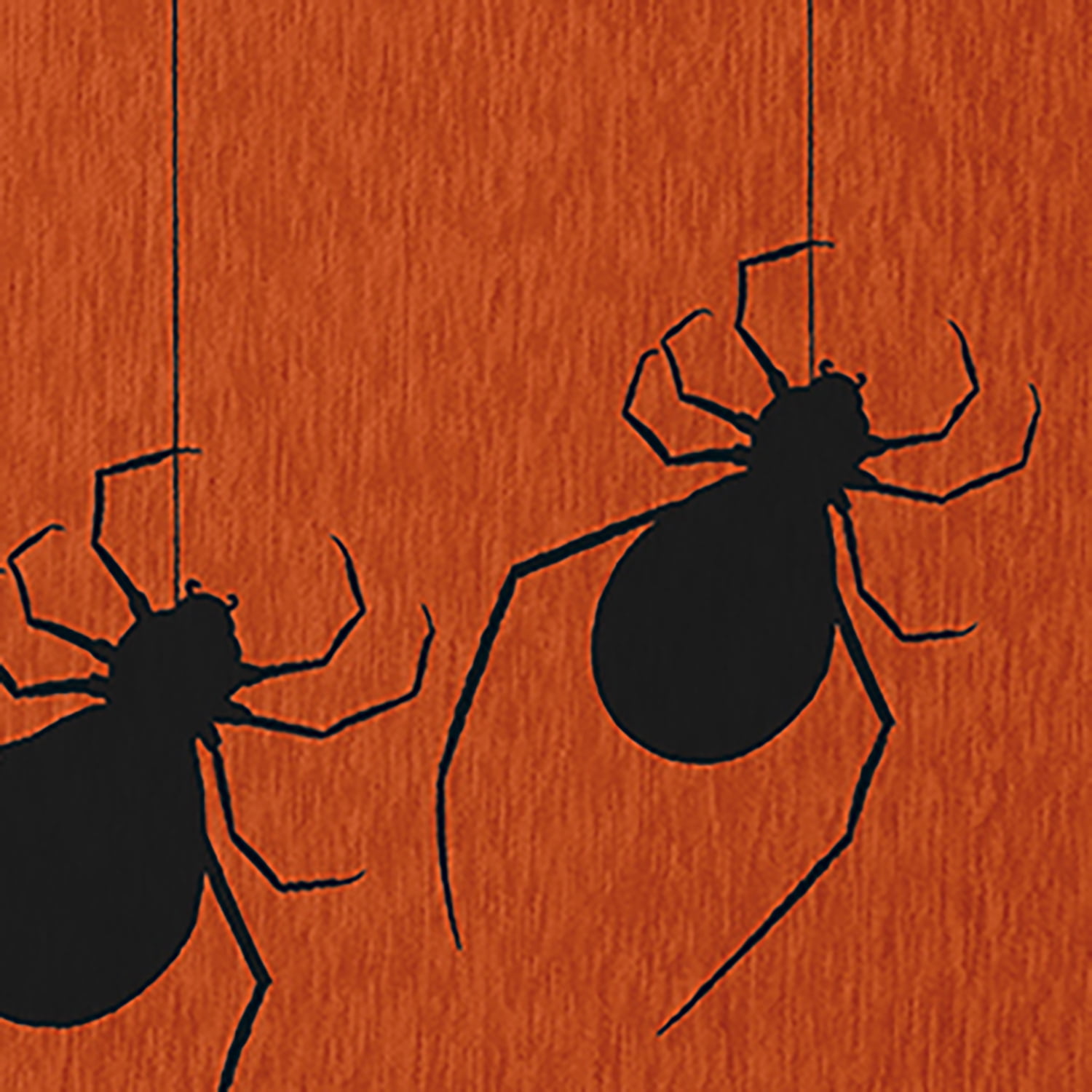 Simply Daisy Hanging Spiders Sienna Halloween Chenille Area Rug, 18" x 30"
