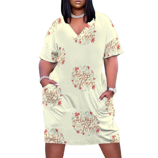 Siempre y para siempre. Vestido de cumpleaños holgado con bolsillos para mujer vestidos largos de lujo