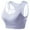 Blue, variant on Plebaso Women's Wireless Sports Bras Mesh Breathable Workout Bras Comfort Padded Womens Athletic Bras