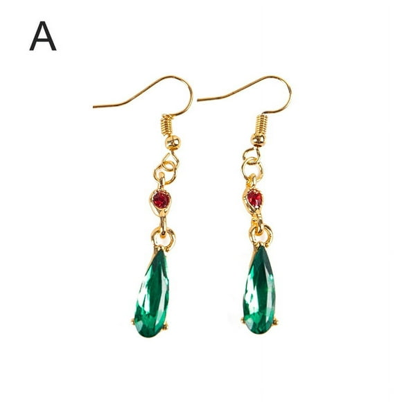 Studio Ghibli Howl's Moving Castle Earrings Cosplay Crystal Studs Jewelry Accessories for Women