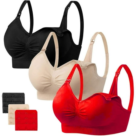 

Egmy 3Pcs Sports Bra-Padded Seamless High Impact Support for Yoga Workout Fitness