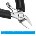 thumbnail image 4 of Uxcell Diagonal Cutting Plier Mini Wire Cutter Flush Side Cutter Nipper Wire Snip, Black, 4 of 5