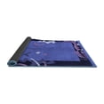 thumbnail image 2 of Ahgly Company Indoor Round Abstract Blue Modern Area Rugs, 4' Round, 2 of 4