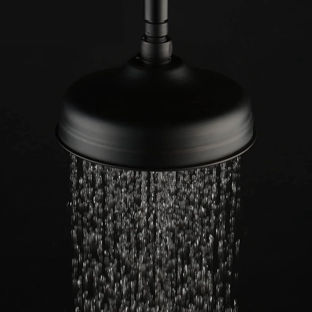 20 cm (8 Inch) Diameter Shower Head, High Pressure Shower Head with Adjustable Angle Shower Head, Black Bronze