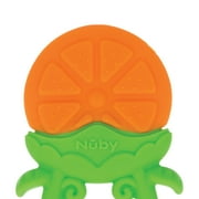 Nuby Fruity Chews Silicone Teether for Babies, Orange