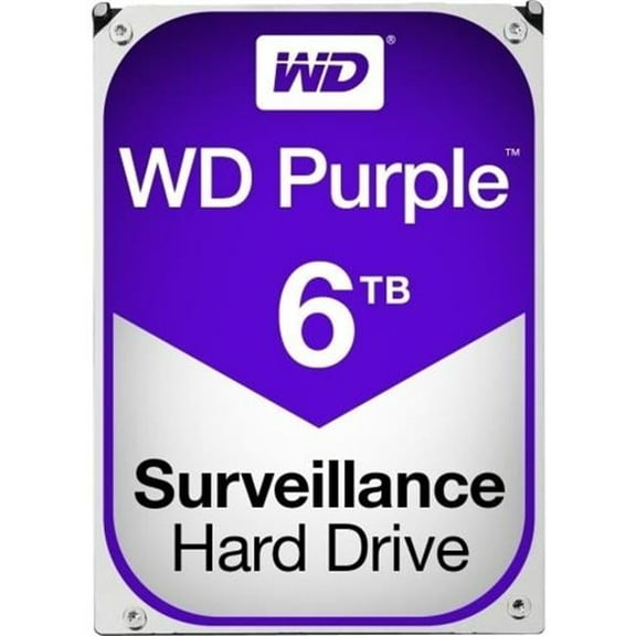 Western Digital  3.5 in. 6TB Surveillance Hard Disk Bare Drives - Purple