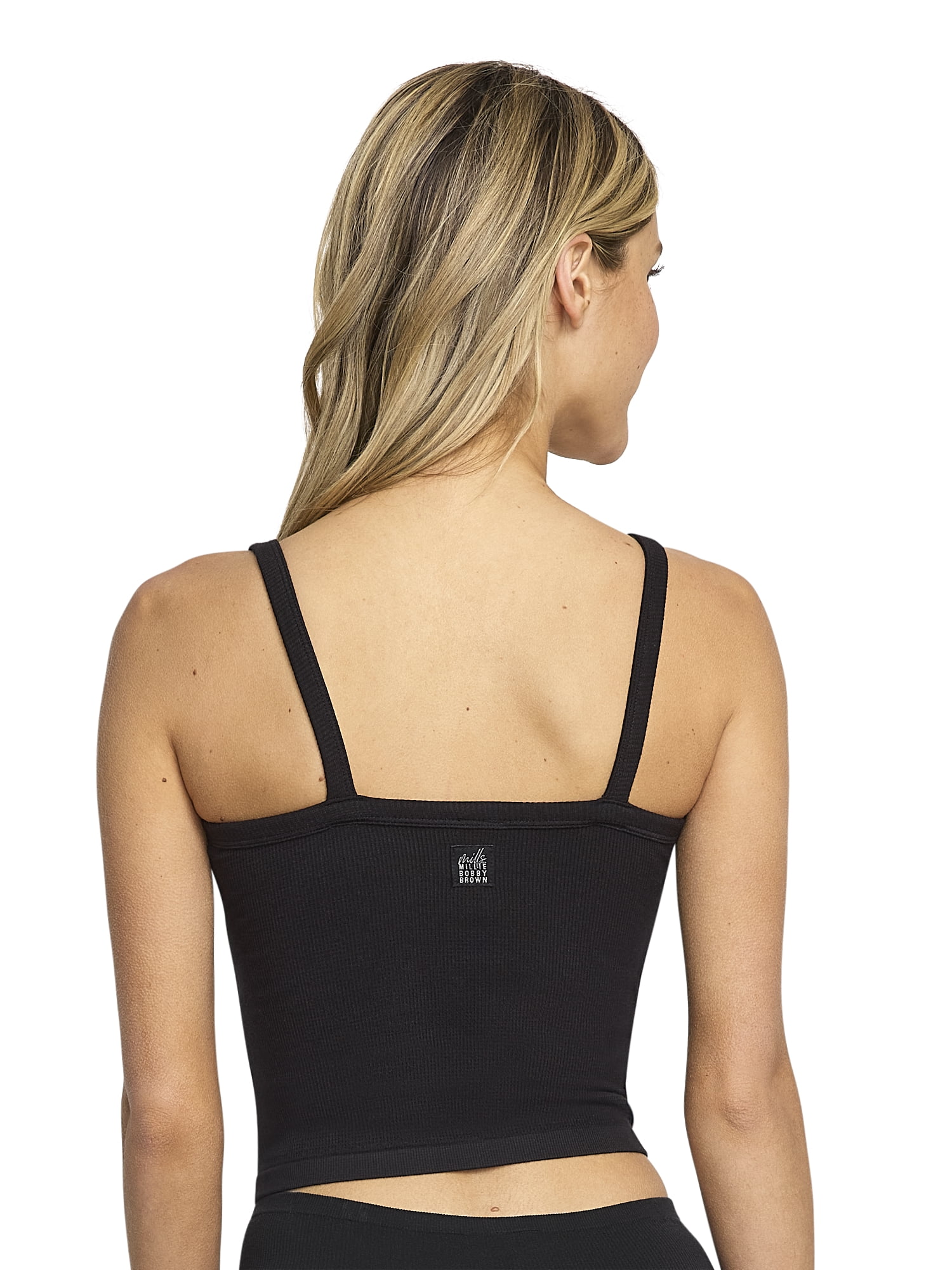 Mills by Millie Bobby Brown Women's Softie Ribbed V-Neck Tank Top, Sizes XS-XXXL