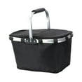 thumbnail image 1 of Cesta de picnic plegable con aislamiento para exteriores, ideal para picnics, barbacoas y viajes. Negro, 1 of 9
