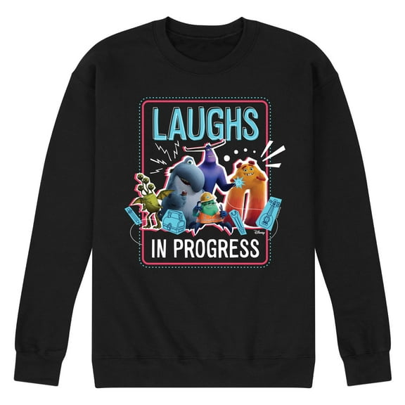 Monsters Inc. - Laughs In Progress - Men's Crew Neck Fleece Pullover