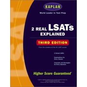 Kaplan 2 Real LSATs Explained: Third Edition, Used [Paperback]