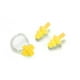 thumbnail image 1 of Yuarrent Clip de nariz impermeable reutilizable suave natación antideslizante juego de tapones para los oídos protección de seguridad para Deportes acuáticos Amarillo, 1 of 6