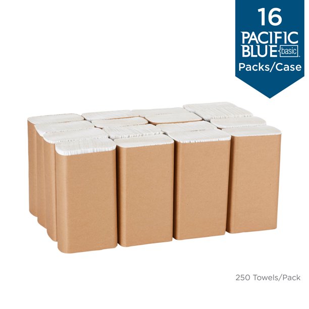 Georgia Pacific Pacific Blue Basic Multifold Paper Towels 24590 4 000 Towels Per Case Walmart Com Walmart Com