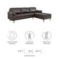 thumbnail image 6 of Valour 98" Leather Sectional Sofa, 6 of 7