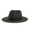 Black, variant on Lolmot Sun Hat Panama Straw for Women Men, Fedora Wide Brim Foldable Travel Hat, Summer Beach Hat