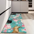 thumbnail image 4 of Labrador Dogs with Pioneer Flower Kitchen Rug Mat,Kitchen Runner Rugs Non Skid Washable,Decorative Kitchen Floor Mats for Kitchen,Sink,Laundry,17"X47", 4 of 5