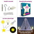 thumbnail image 3 of Canopy for Girls Bed with Pre-Glued Glow in The Dark Stars - Princess Mosquito Net Room Decor - Kids & Baby Bedroom Tent with Galaxy Lights - 1 Opening Canopy Bed & Hanging Kit Included, 3 of 12