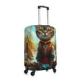 thumbnail image 6 of Cauagu Riverside Meditating Cat Print Travel Luggage Cover,Travel Dust-proof Suitcase Cover Softside Suitcase Protector for 18-32inch,Not Included Suitcase, 6 of 8