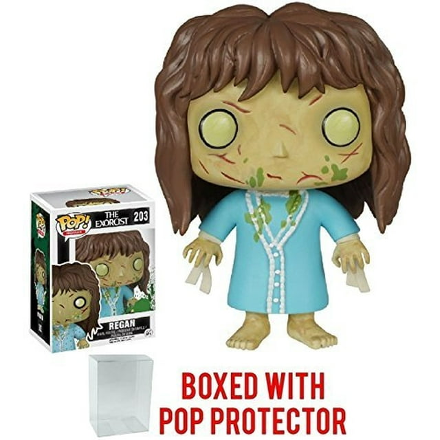¡Funko Pop! Películas: The Exorcist - Figura de Vinilo Regan (Encajada con Estuche Protect Funko POP
