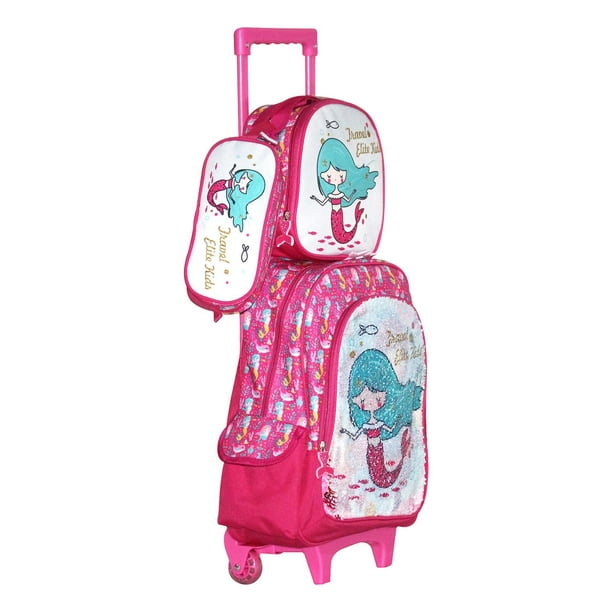 Kit De Mochila Escolar para Niña piezas Carrito Lonchera Estuche - Main Image