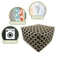 thumbnail image 6 of Majestic Home Goods Ottoman Pouf Links Black, 6 of 6