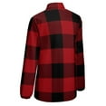 thumbnail image 5 of Ugliest Country Christmas Cottage Primitive Lumberjack Buffalo Plaid Long Sleeve Blouse Woman Streetwear Casual Shirts Summer Oversize Woman Streetwear Clothing Birthday Present, 5 of 7