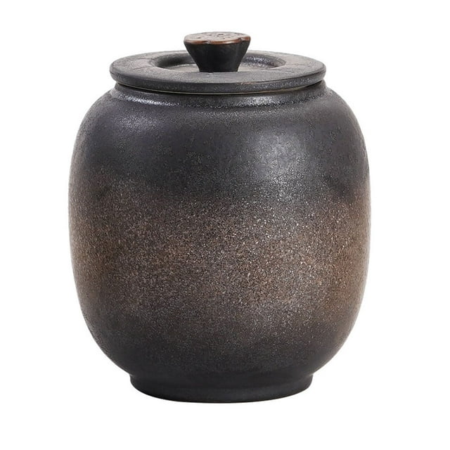 Ceramic Tea Container Ceramic Sugar Container Large Desktop Tea Organizer Ceramic Jar