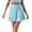 Sky Blue, variant on RUTAYY Women Skirts Solid Color Stylish Nightclub Leather Shiny Half Skirt High Waist Skirt Casual Travel Skirts