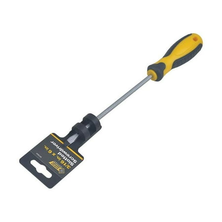 UPC: 0843518087596 | Steel Grip 2796373 0.18 x 6 in. Slotted Screwdriver