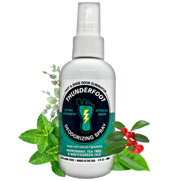 Thunderfoot Shoe & Foot Deodorizing Spray with all Natural Ingredients