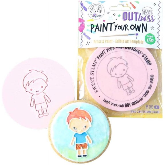 Sweet Stamp by AmyCakes Outboss Plastic Paint Your Own, Boy