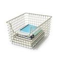 thumbnail image 5 of Spectrum Diversified Scoop Wire Storage Basket, Medium, Satin Nickel, 5 of 5