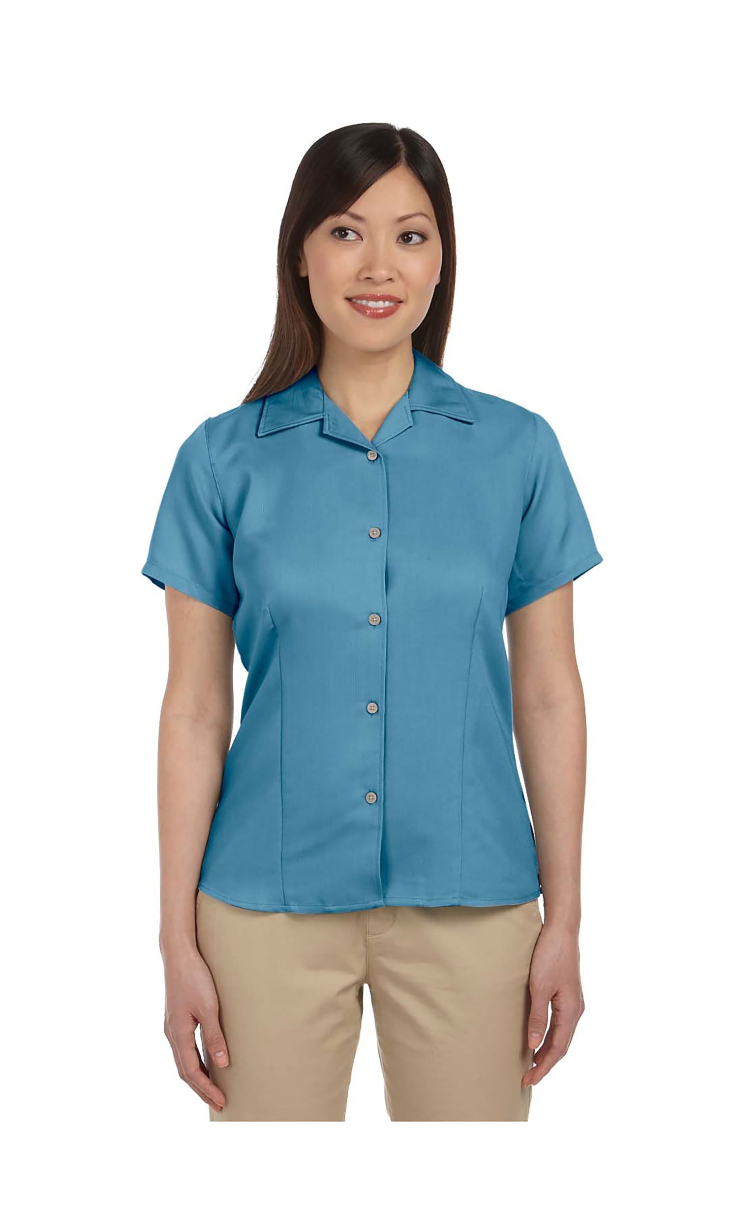 Harriton Ladies FullButton Front Bahama Camp Shirt, Style M570W