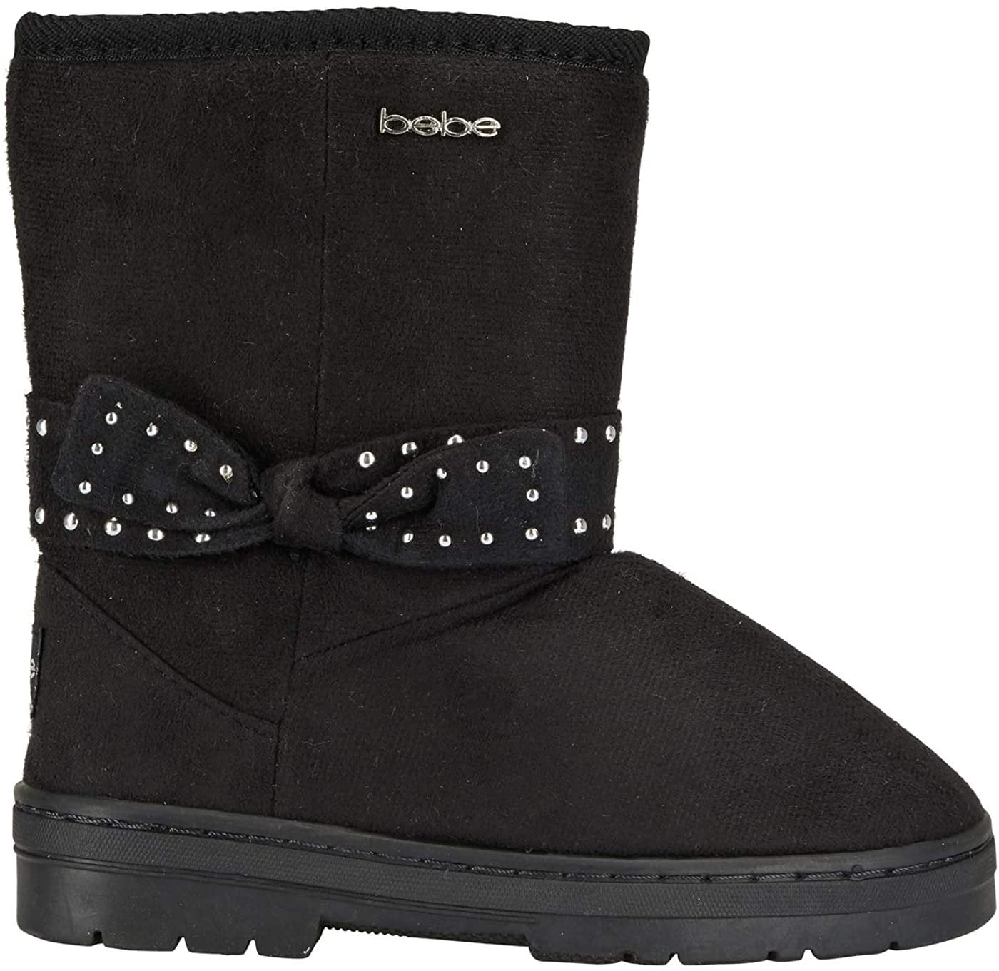 bebe Girls Microsuede Winter Boots with 