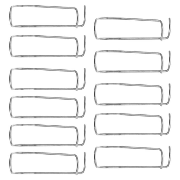 GOOHOCHY 11 Pcs Garden Pipe Wire Clips Adjustable Fixing Clamp Plant Silver