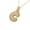 Gold C, variant on Women's Men's Stainless Steel Bubble Letter Charm Necklace