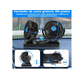 thumbnail image 3 of Ventilador Doble Auto Coche Portátil Con 2 Velocidades Xtellar negro, 3 of 4