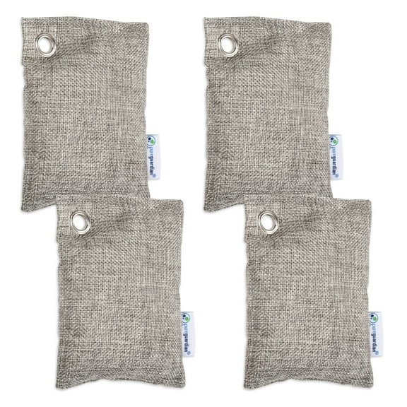 PureGuardian 100g Bamboo Charcoal Air Purifying Bag with Odor Control, 4-Pack, CB1004PK, Unscented