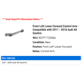 thumbnail image 2 of Front Left Lower Forward Control Arm - Compatible with 2011 - 2018 Audi A8 Quattro 2012 2013 2014 2015 2016 2017, 2 of 2