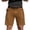 Light Brown, variant on Domuza Men's Stretch Chino Short Slim Fit Inseam Flat Front Shorts Summer Cotton Casual Shorts with Pocket Army Green 3XL