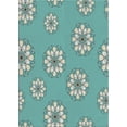 thumbnail image 1 of Ahgly Company Indoor Rectangle Patterned Tiffany Blue Novelty Area Rugs, 7' x 10', 1 of 6